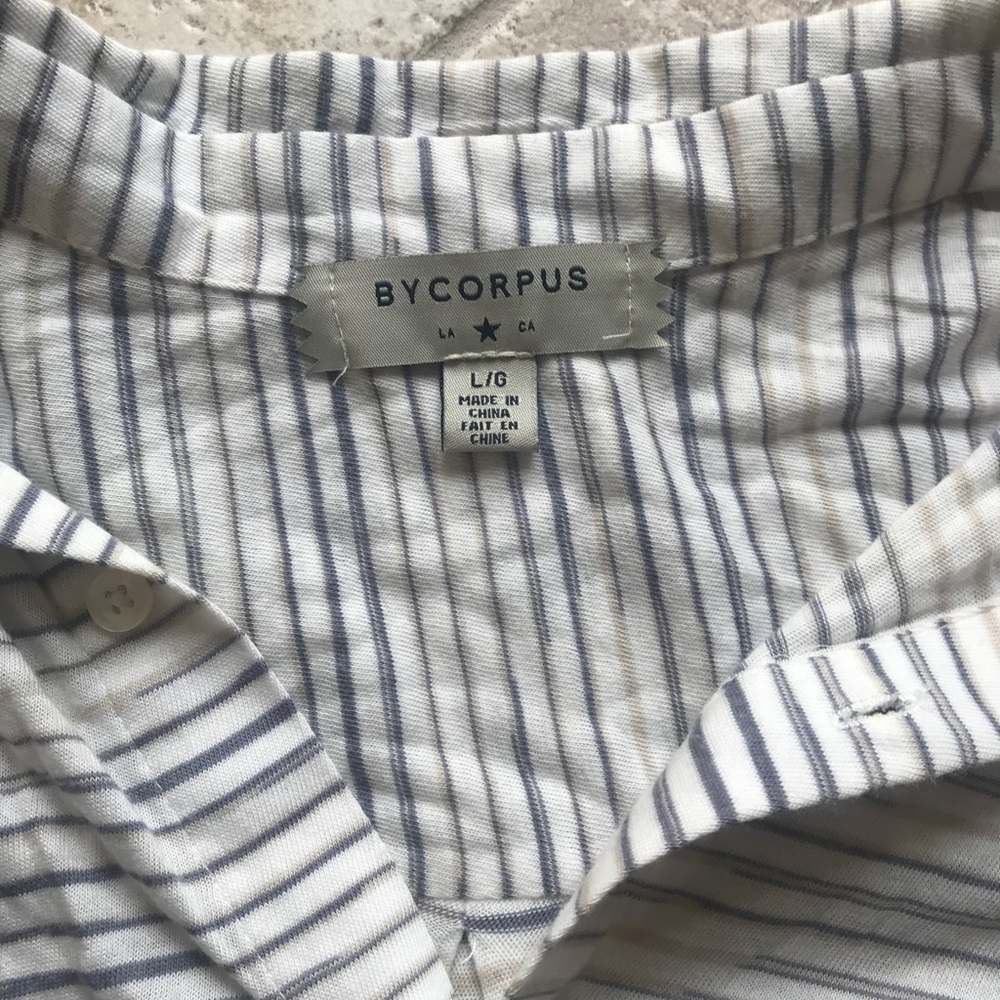 Uo Bycorpus Striped Button Down Top - image 5